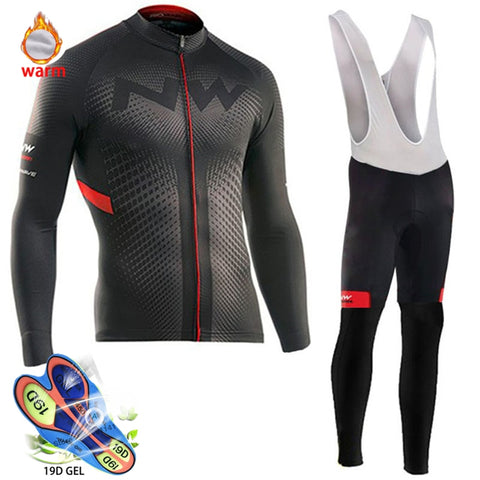 Image of Pro Team Winter Thermal Fleece Cycling Clothes