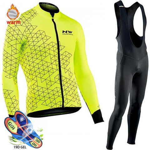 Image of Pro Team Winter Thermal Fleece Cycling Clothes