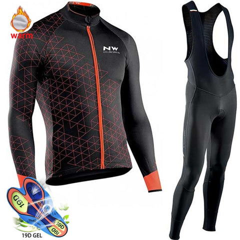 Image of Pro Team Winter Thermal Fleece Cycling Clothes