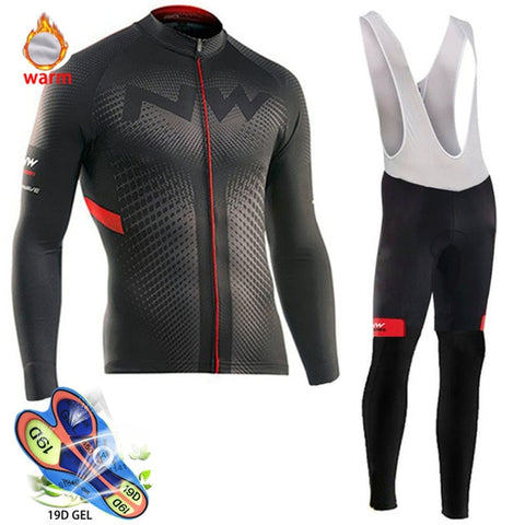Image of Pro Team Winter Thermal Fleece Cycling Clothes