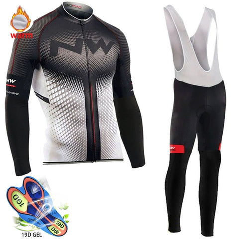 Image of Pro Team Winter Thermal Fleece Cycling Clothes