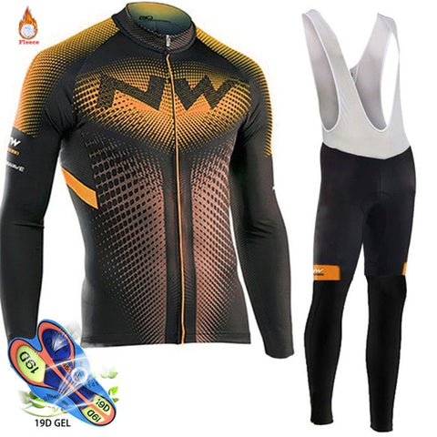 Image of Pro Team Winter Thermal Fleece Cycling Clothes