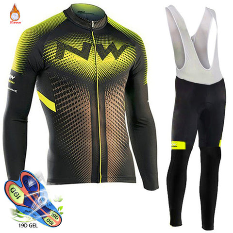 Image of Pro Team Winter Thermal Fleece Cycling Clothes