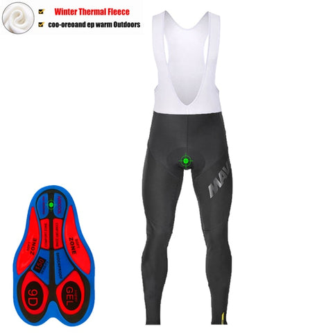 Image of Winter Fleece Thermal Men Cycling Long Pants