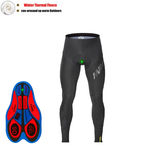 Image of Winter Fleece Thermal Men Cycling Long Pants