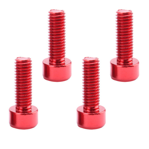 Image of 4 Pieces Water Bottle Cage Bolts Holder Screws Hex Socket Screws Aluminum Alloy Bicycle Accessories 7 Colors