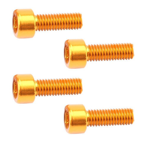 Image of 4 Pieces Water Bottle Cage Bolts Holder Screws Hex Socket Screws Aluminum Alloy Bicycle Accessories 7 Colors