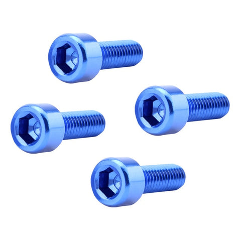 Image of 4 Pieces Water Bottle Cage Bolts Holder Screws Hex Socket Screws Aluminum Alloy Bicycle Accessories 7 Colors