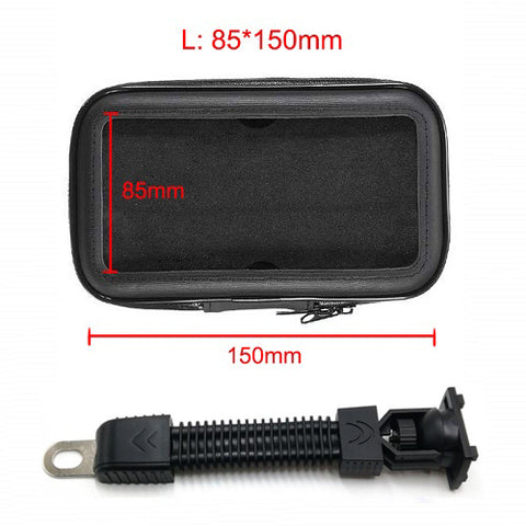 Image of Bicycle Rear View Mirror Stand Waterproof Phone Bag