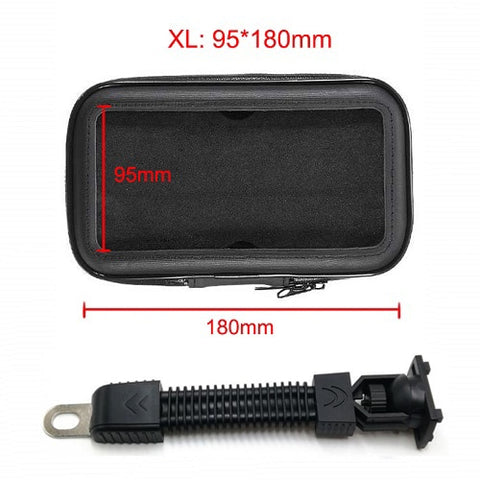 Image of Bicycle Rear View Mirror Stand Waterproof Phone Bag