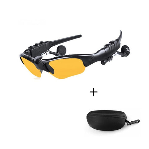Image of Goggles Eyewear Cycling Sunglasses Riding Bluetooth Earphones Smart Glasses Outdoor Sport Bike Sun Glasses Headphones with Mic