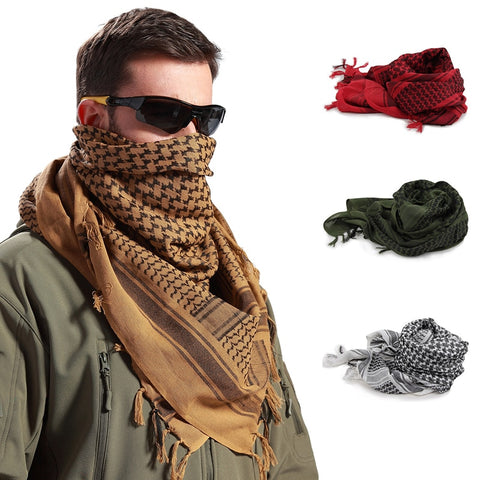 Image of 1 pcs Thick Muslim Hijab Tactical Desert Scarves Windproof Hiking Scarf