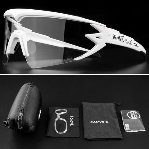 Image of Kapvoe Outdoor Women Photochromic Cycling Glasses Sport Cycling Glasses Mountain Bike Cycling Sunglasses Glasses Gafas Ciclismo