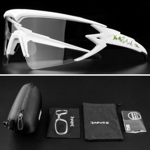 Image of Kapvoe Outdoor Women Photochromic Cycling Glasses Sport Cycling Glasses Mountain Bike Cycling Sunglasses Glasses Gafas Ciclismo