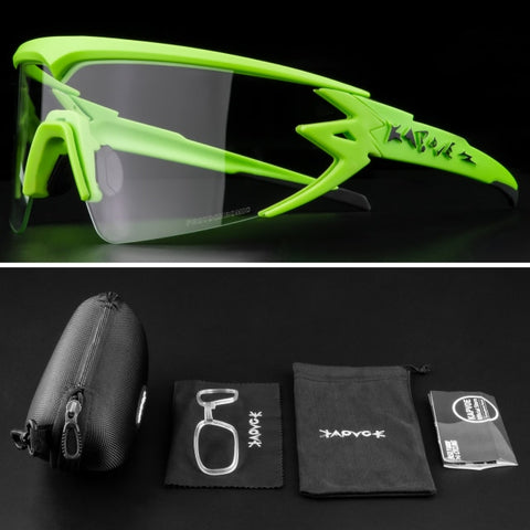 Image of Kapvoe Outdoor Women Photochromic Cycling Glasses Sport Cycling Glasses Mountain Bike Cycling Sunglasses Glasses Gafas Ciclismo