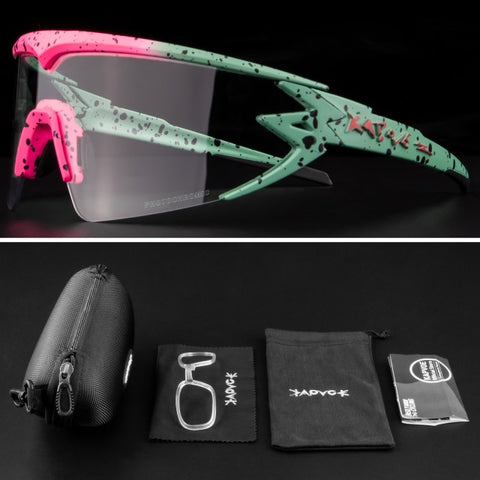 Image of Kapvoe Outdoor Women Photochromic Cycling Glasses Sport Cycling Glasses Mountain Bike Cycling Sunglasses Glasses Gafas Ciclismo