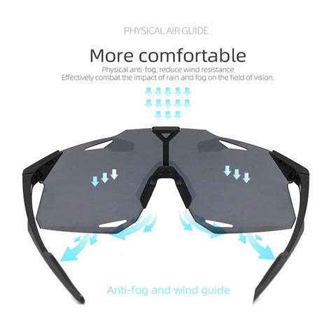 Image of Men's Ultra Light Frameless Cycling Goggles - Windproof Protection MTB Biking, Running Sunglasses