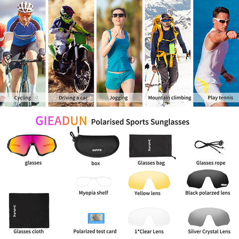 Image of Mountain Biking Sunglasses - Men Women - road Bike