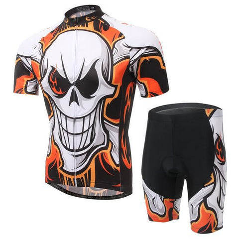 Image of Flame Skull Cycling Jersey