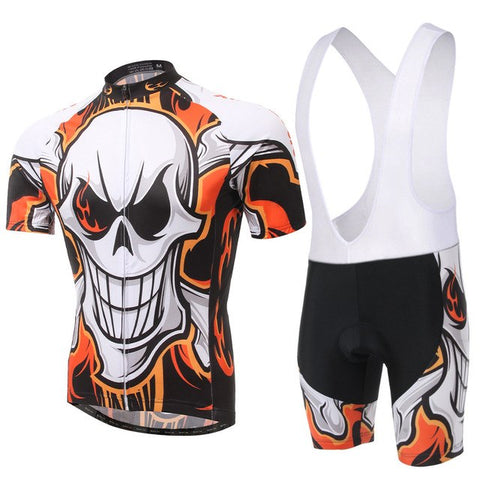 Image of Flame Skull Cycling Jersey