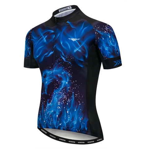 Image of Blue Flame Cycling Jersey