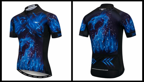 Image of Blue Flame Cycling Jersey