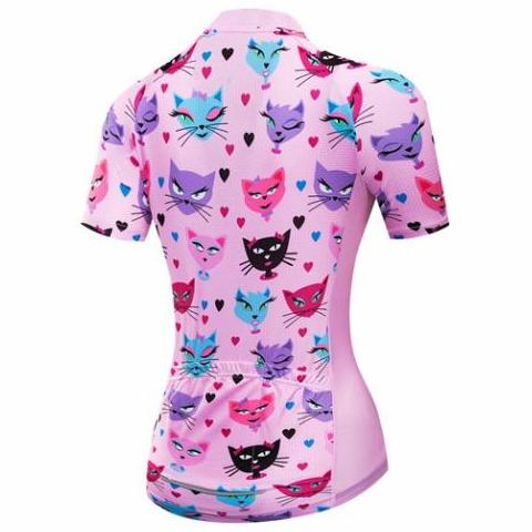 Image of Multicolor Cats Cycling Jersey