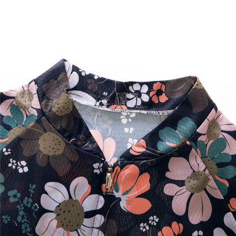 Image of Flowers Cycling Jersey For Women