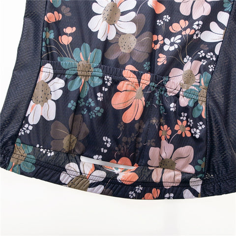 Image of Flowers Cycling Jersey For Women