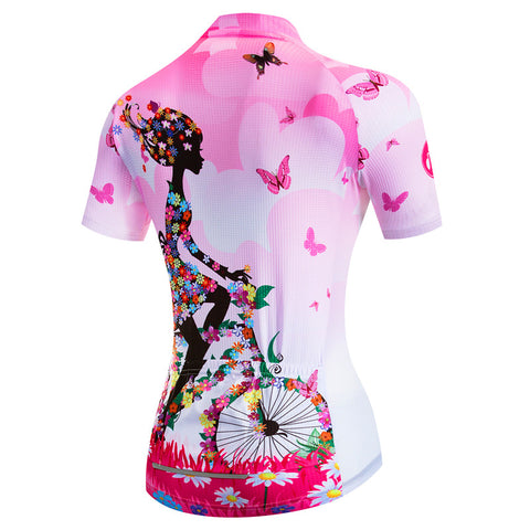 Image of Butterflies Cycling Jersey For Women
