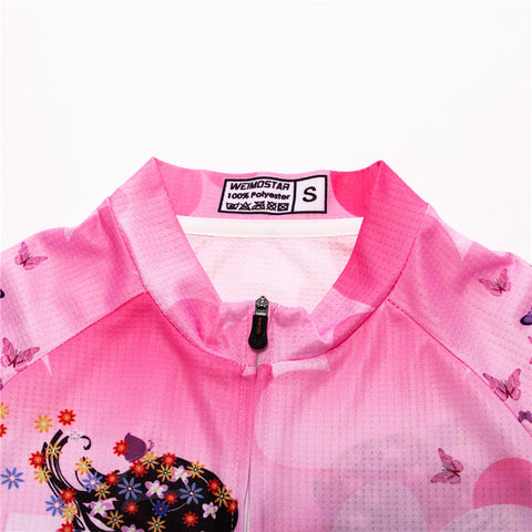 Image of Butterflies Cycling Jersey For Women