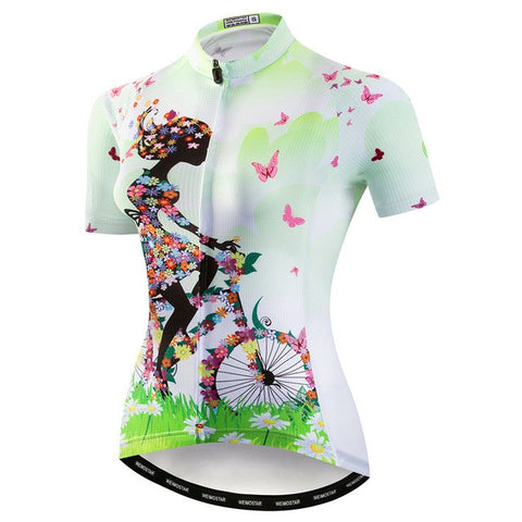 Image of Butterflies Cycling Jersey For Women