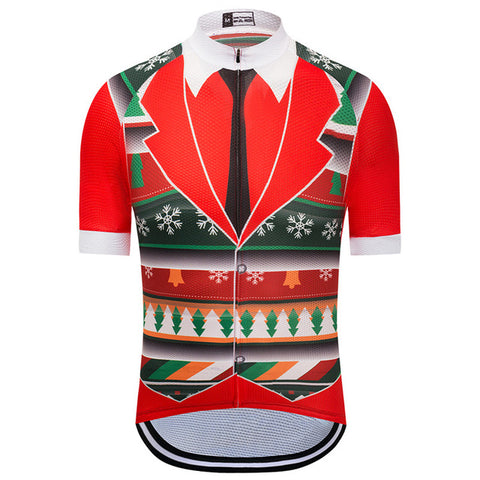 Image of Christmas Tuxedo Cycling Jersey