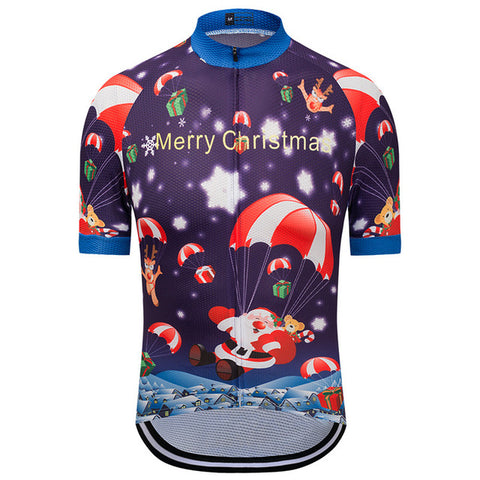 Image of Santa Claus Christmas Cycling Jersey