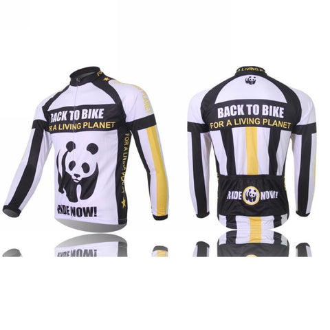 Image of Panda Long Sleeve Cycling Jersey