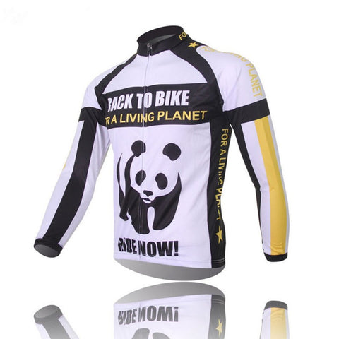 Image of Panda Long Sleeve Cycling Jersey