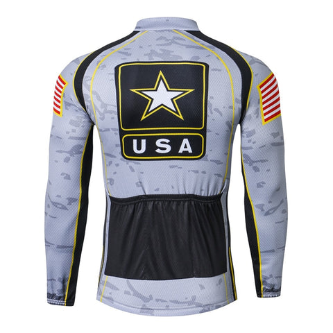 Image of USA Army Long Sleeve Cycling Jersey