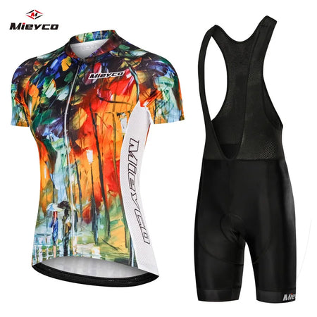 Mieyco Summer Jumpsuit Cycling Jersey Set Women'S Cycling Clothing Road Bike Gel Shorts Mountain Bike T-Shirt Team Clothes