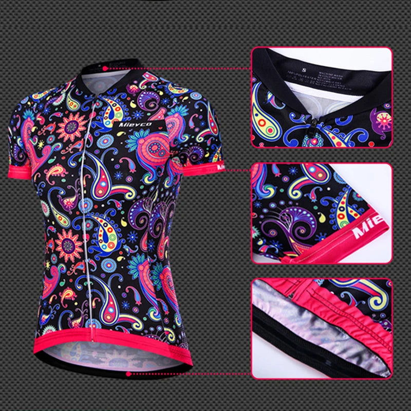 Cycling Clothing 2025  Women Cycling Jersey Tops Summer Racing Short Sleeve MTB Bike Jersey Shirt Ropa Ciclismo Maillot