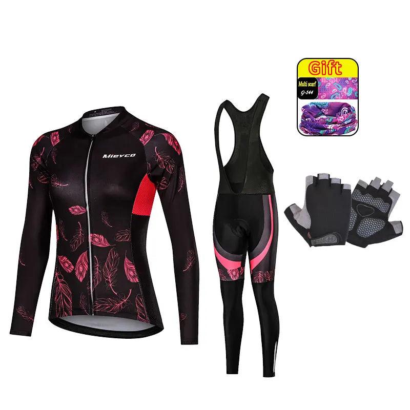 Jersey Cycling Suit Bicycles for Women Completo Women'S Clothing Go Pro Sepeda Mtb Conjunto Ciclismo Roadbike Bib Vtt Gel Pants