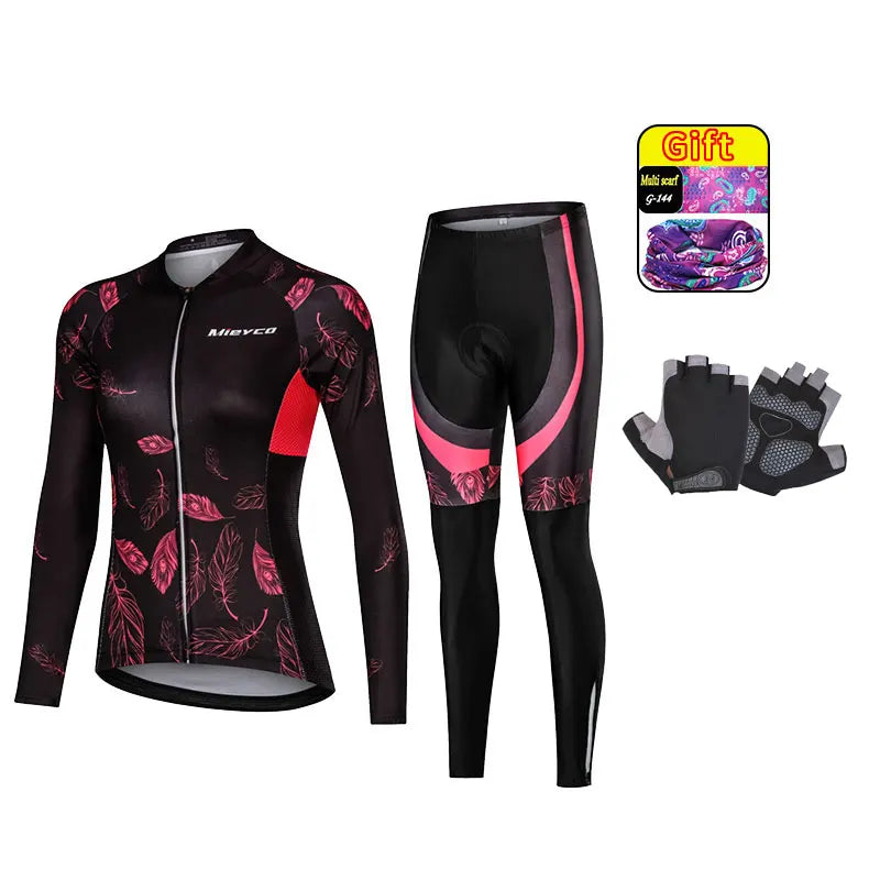Jersey Cycling Suit Bicycles for Women Completo Women'S Clothing Go Pro Sepeda Mtb Conjunto Ciclismo Roadbike Bib Vtt Gel Pants