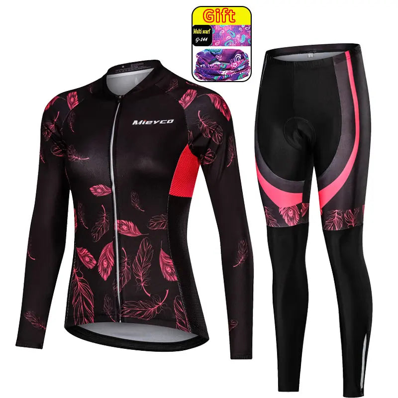 Jersey Cycling Suit Bicycles for Women Completo Women'S Clothing Go Pro Sepeda Mtb Conjunto Ciclismo Roadbike Bib Vtt Gel Pants