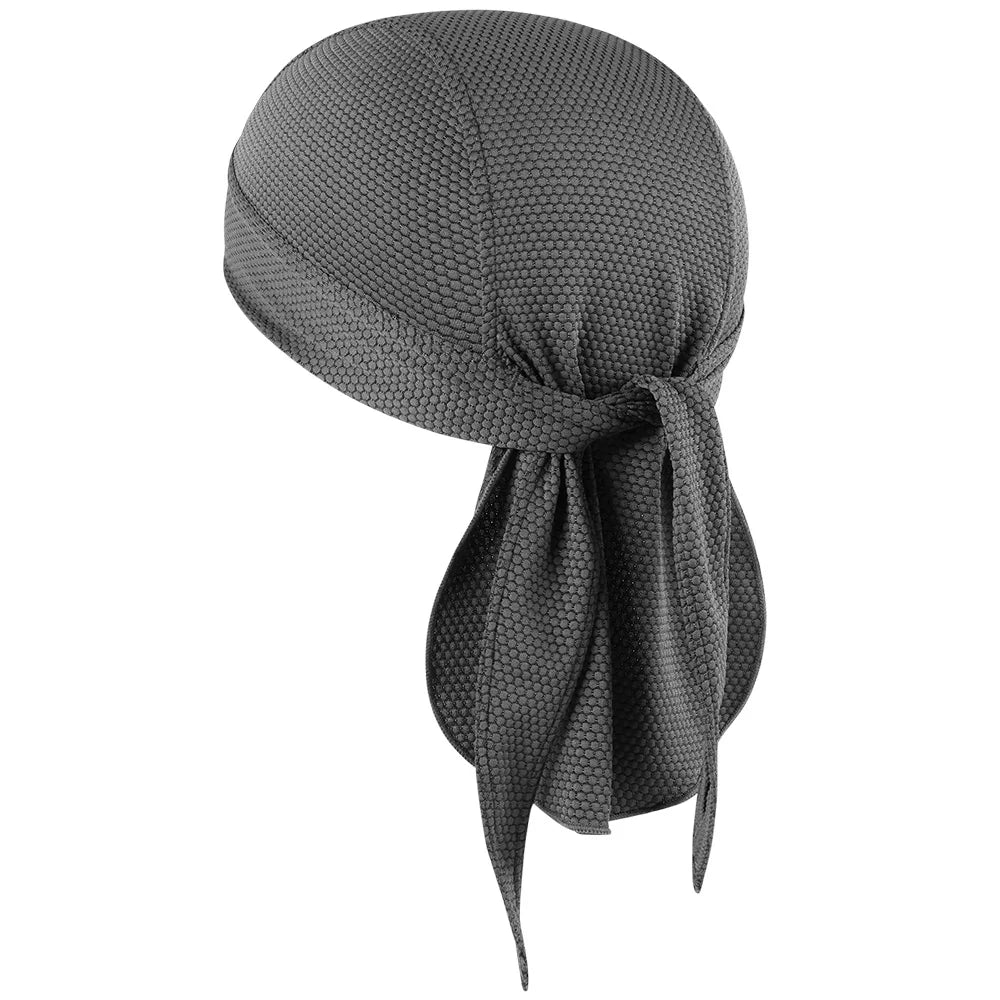 Quick-Drying Bandana Doo Rags Caps Summer Breathable Cycling Sport Running Helmet Liner Beanies Durags Pirate Hat Head Wrap Men