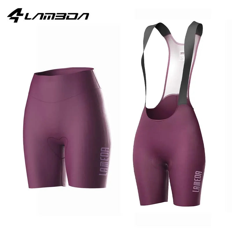 Pro Summer Cycling Shorts Women'S Cycling Bib Shorts 3D Sponge Padded Shockshock Absorbing Road Bike Pants Cycling Pants