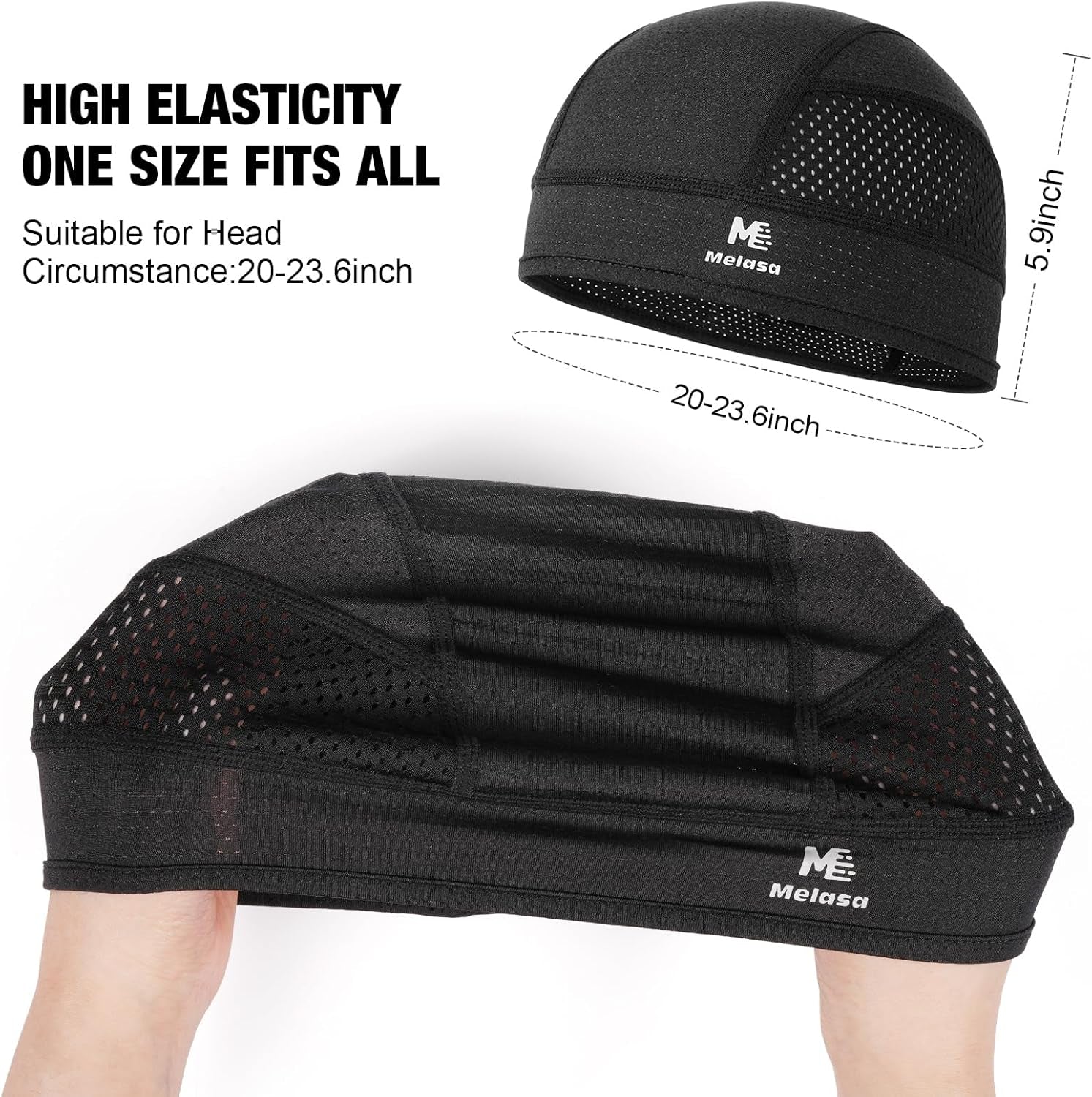 Cooling Skull Caps Helmet Liner, Lightweight Mesh under Helmet Cycling Motorcycl