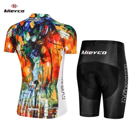 Mieyco Summer Jumpsuit Cycling Jersey Set Women'S Cycling Clothing Road Bike Gel Shorts Mountain Bike T-Shirt Team Clothes