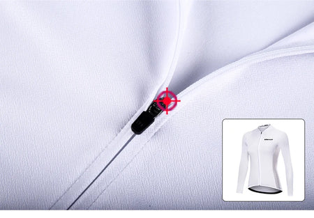 White Autumn Cycling Sweatshirt Set Women'S Long Sleeve Shirt MTB Jersey Womens Cycling Clothing Bicycle Maillot Ciclismo