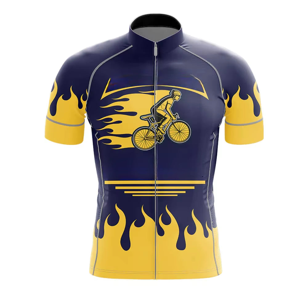 New Men'S Cycling Jersey Tops Summer MTB Bike Jersey Pro Bicycle Shirt Breathable Cycling Clothing Short Sleeve