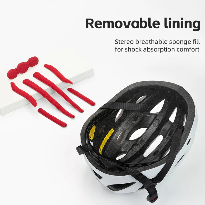 Cycling Helmet Men Women Bicycle Helmet Goggles Safety Headwear Visor Lens Ultralight MTB Road 58-65Cm Bike Helmets
