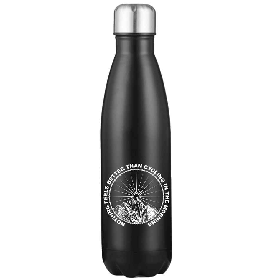 Cycling In The Morning 17oz Stainless Water Bottle